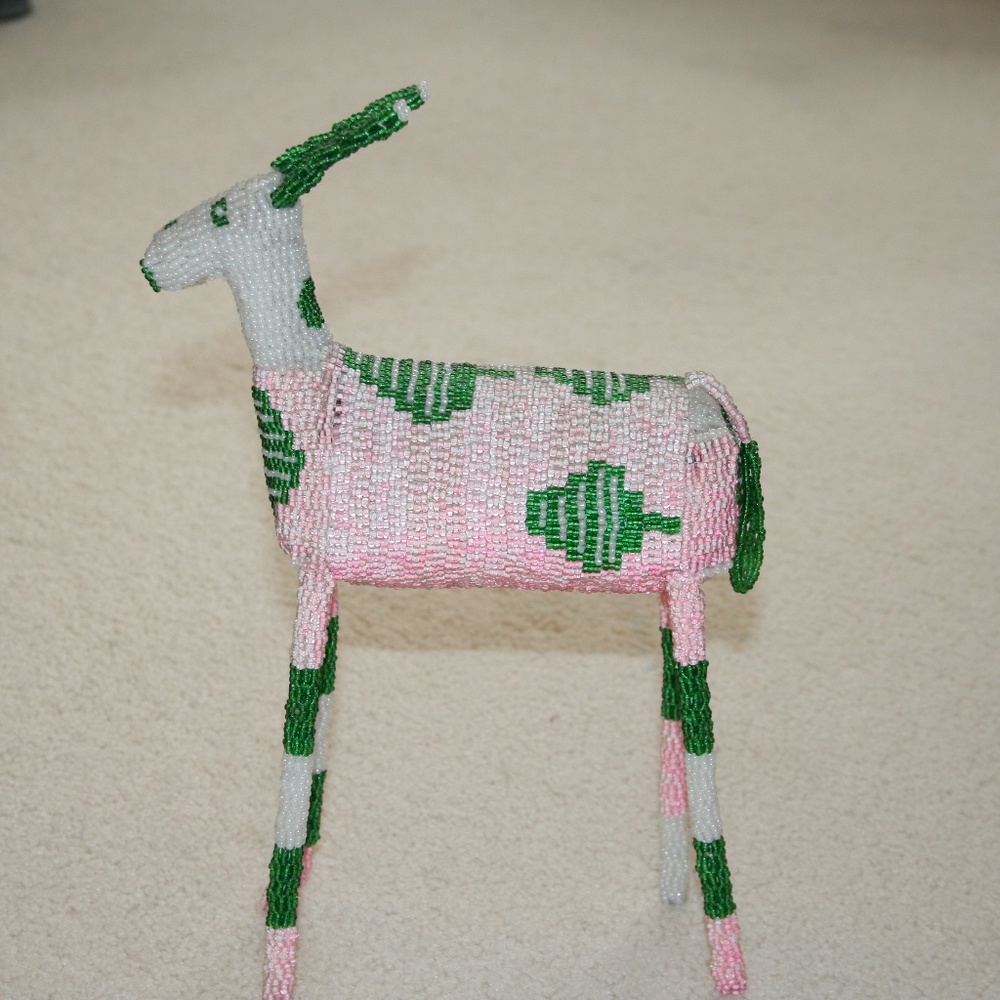 Hand Made Seed Bead Animal Decor